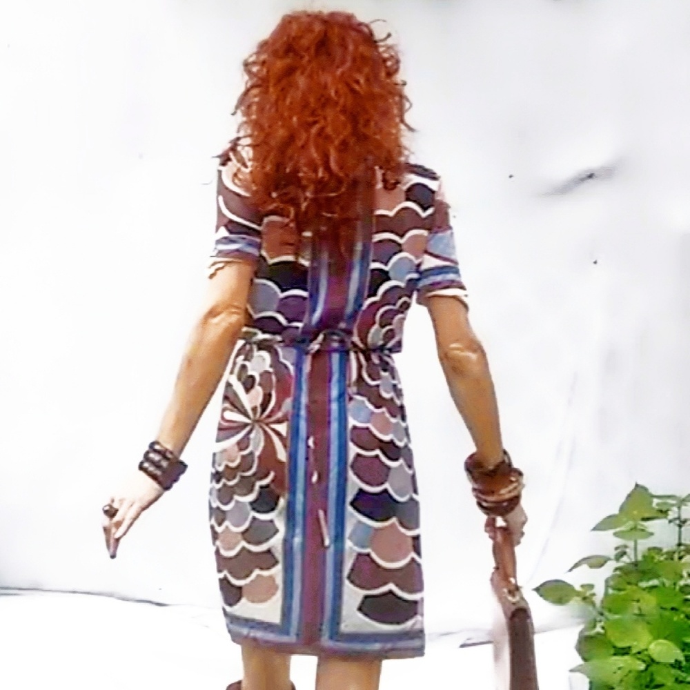 Emilio Pucci Vintage 1960's Belted Silk Mini-Dress